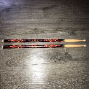 Disney World; Aerosmith Rock N’ Roller Coaster Wooden Flame Drumsticks